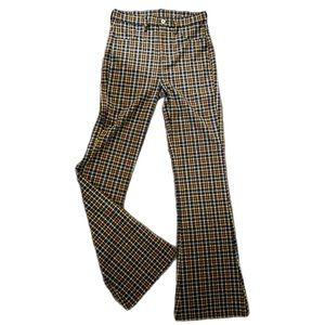 AE High Rise Plaid Bell Bottoms